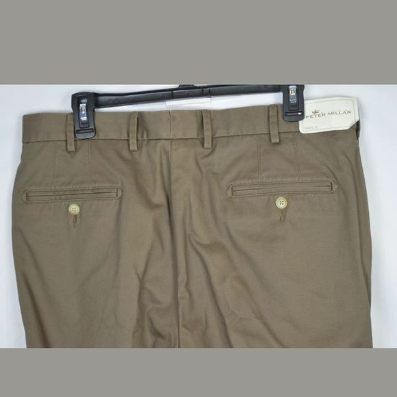 PETER MILLAR MF16B84 EXPRESSO SLACKS SIZE 35/35 NWT - Picture 3 of 7